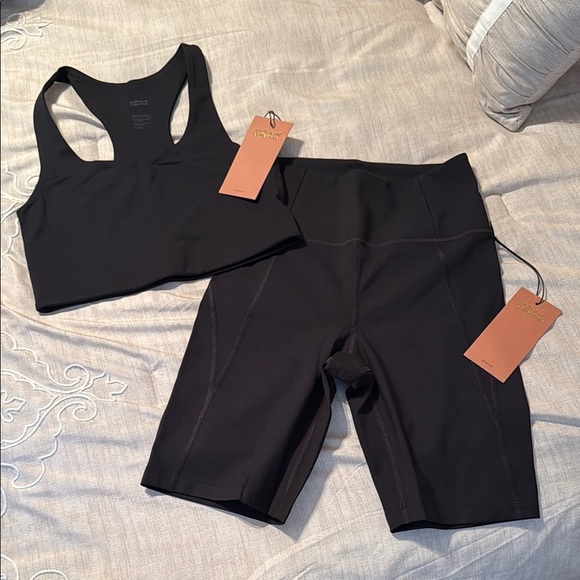 REVOLVE Other - REVOLVE Girlfriend Collective Black High-Waisted Athletic Shorts and Bra Set NWT